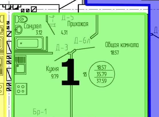 квартира г Йошкар-Ола с Семеновка р-н Овощевод фото 4