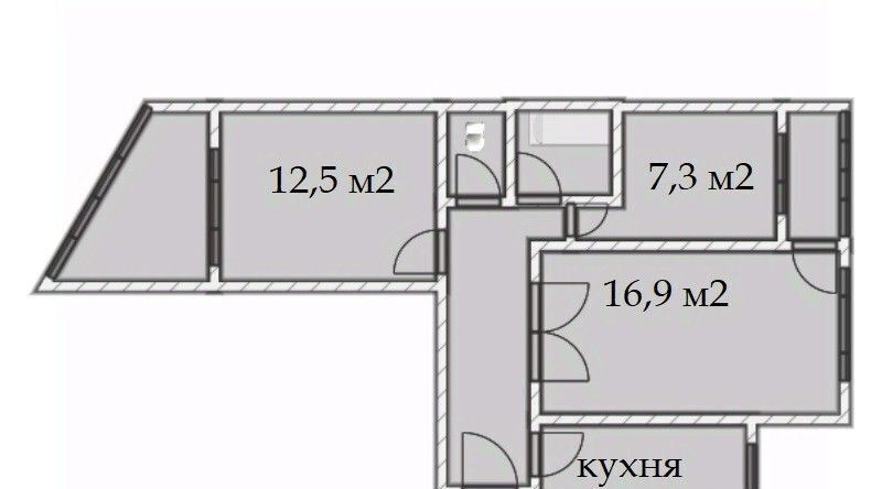 квартира г Симферополь р-н Киевский ул Ковыльная 72 фото 13