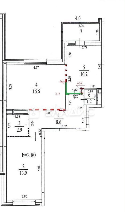 квартира г Одинцово ул Сколковская 3а ЖК «Сколковский» Одинцовский г. о. фото 40