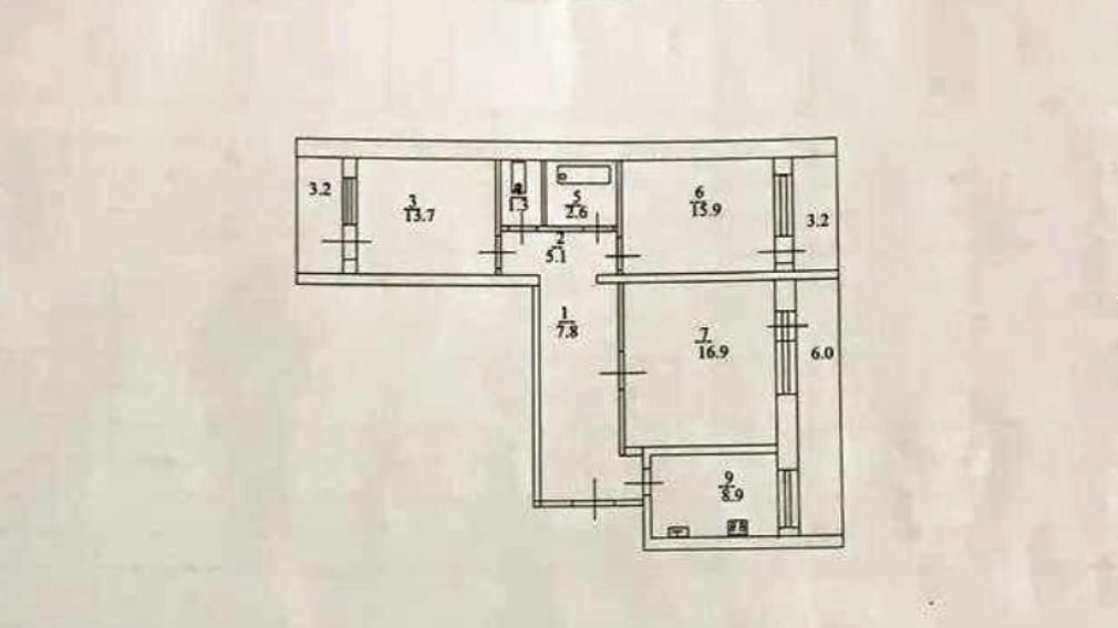 квартира г Саратов р-н Фрунзенский ул. Имени В. Г. Рахова, 53 фото 25