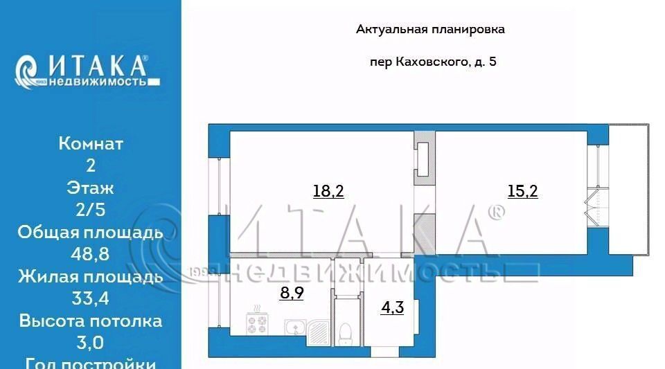 квартира г Санкт-Петербург метро Приморская пер Каховского 5 фото 22