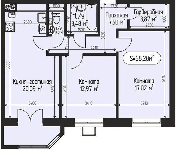 квартира Лобня, коттеджный посёлок Мечта, село Озерецкое фото