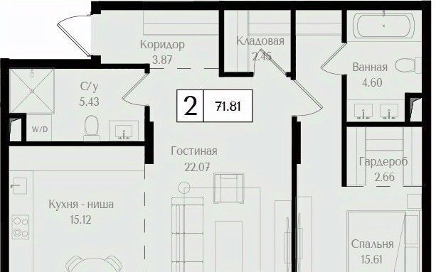 квартира г Москва метро Преображенская площадь ЖК «Преображенская площадь» площадь фото 1