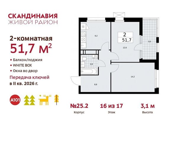 п Сосенское жилой район «Скандинавия» ТиНАО жилой комплекс Скандинавия, 25. 2 фото