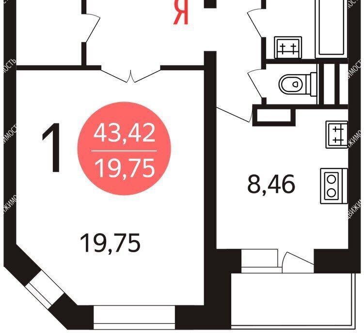 квартира г Москва метро Бутово ул Маршала Савицкого 18 фото 12