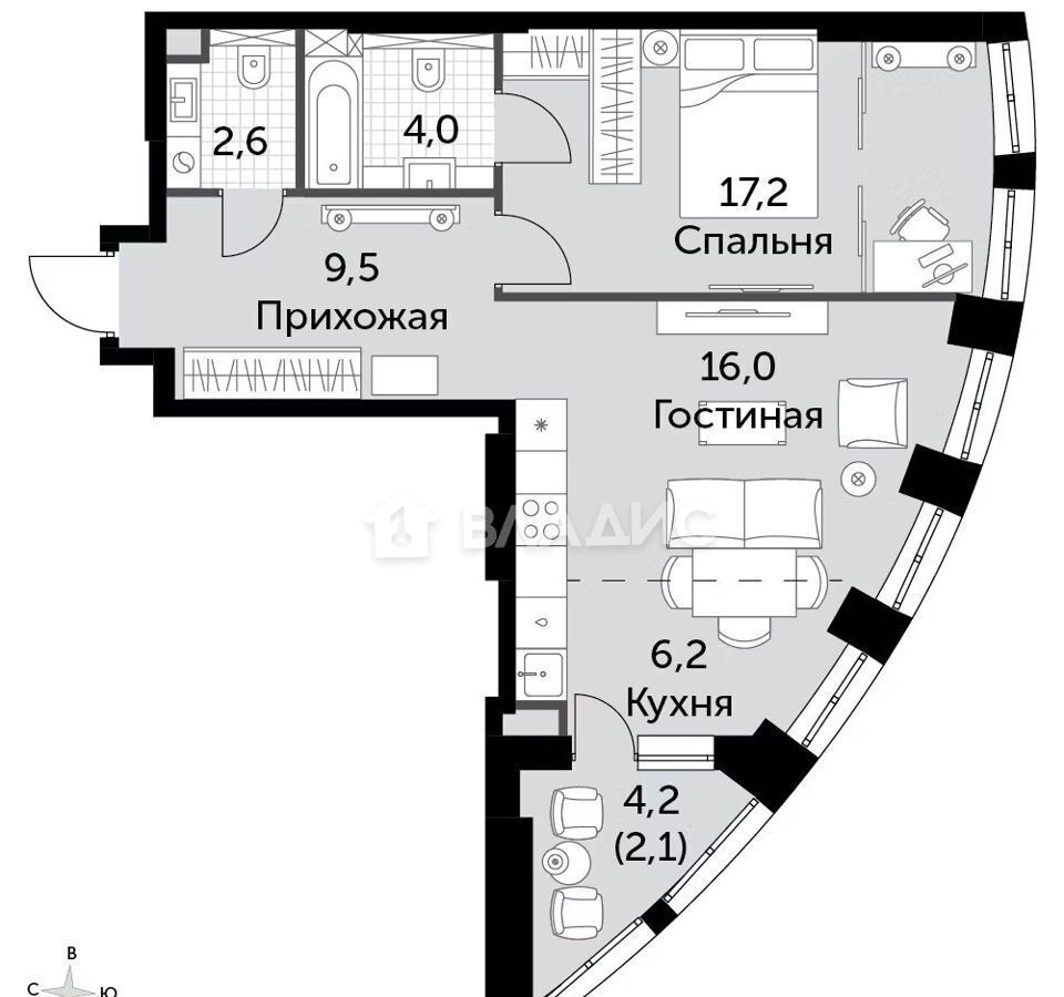 квартира г Москва метро Хорошёво ул Шеногина 2 фото 2