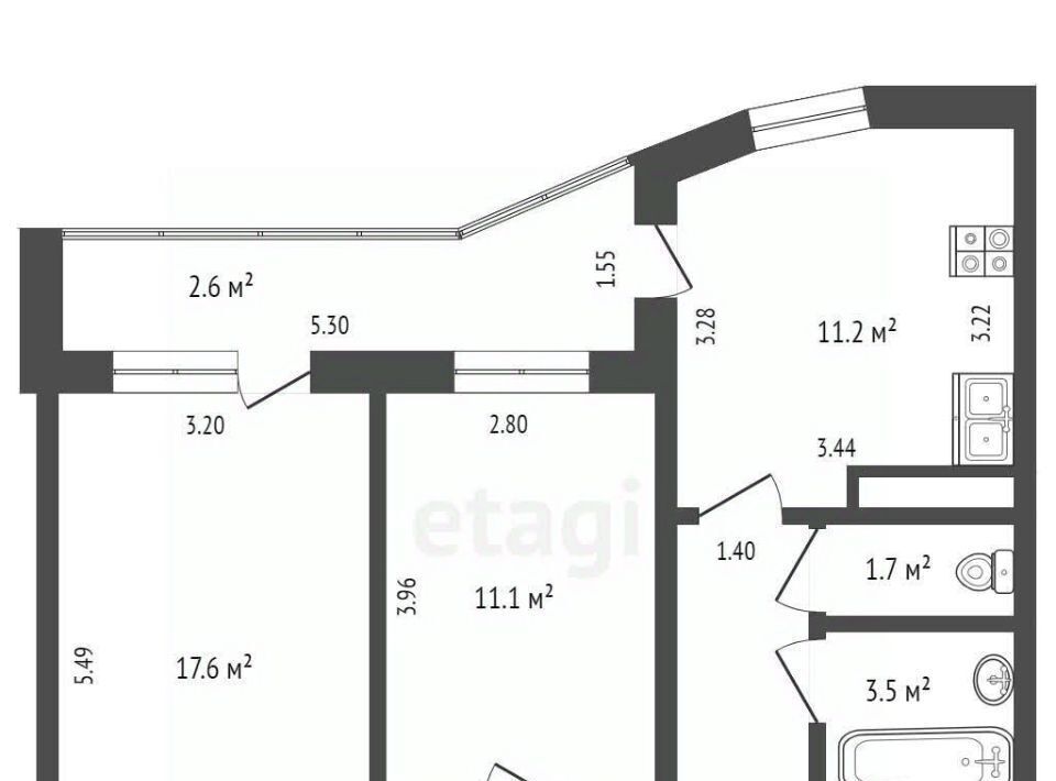 квартира г Новый Уренгой Северная жилая часть мкр Мирный 1/6а фото 24