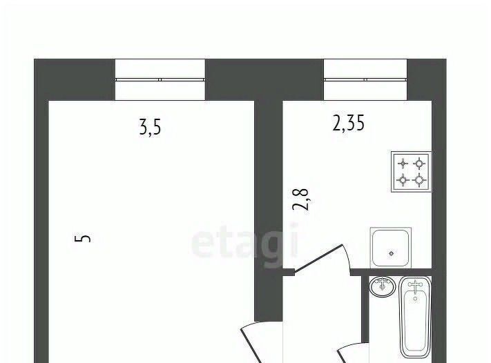 квартира г Красноярск р-н Железнодорожный ул Калинина 2б фото 9