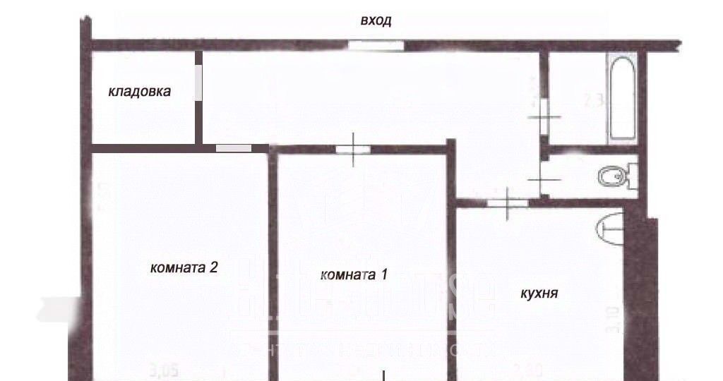 квартира г Калуга р-н Октябрьский ул Маяковского 49 фото 2