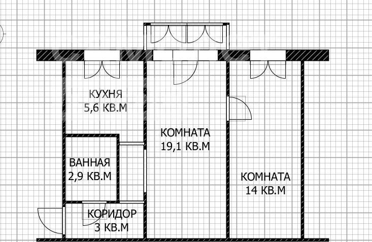 квартира г Оренбург р-н Ленинский проезд Знаменский 7 фото 19