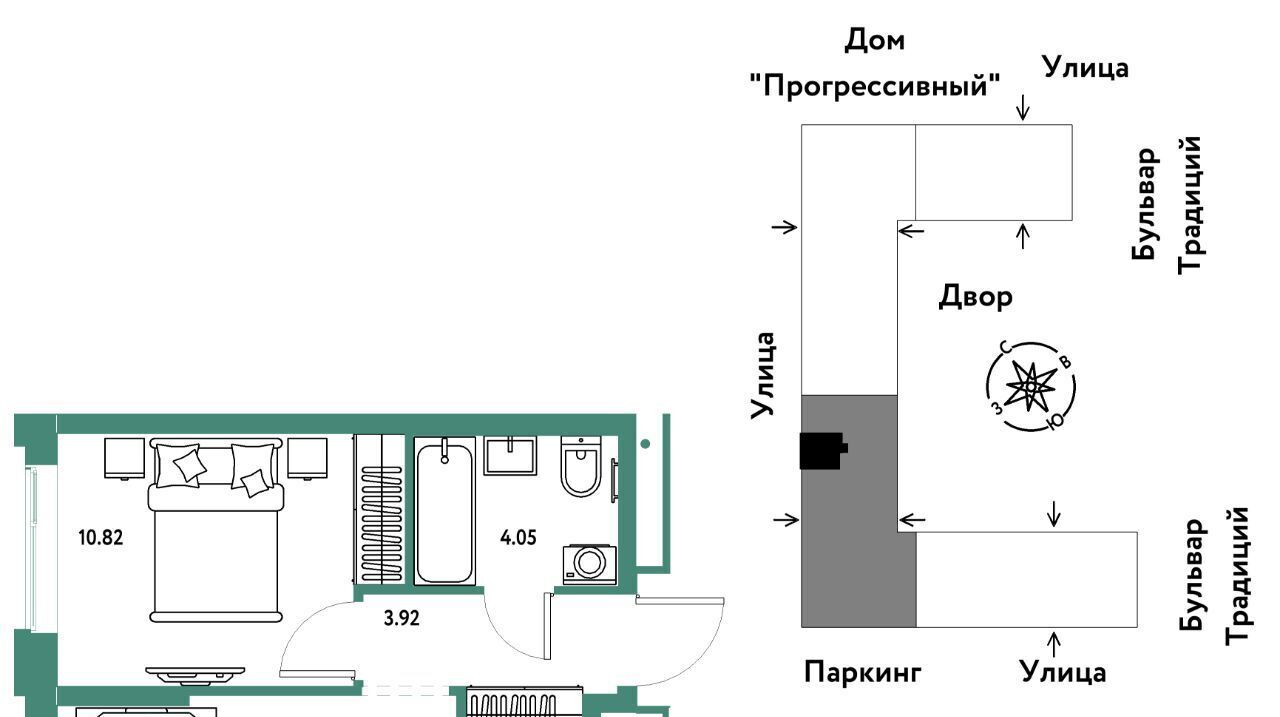 квартира г Тюмень р-н Калининский ЖК Домашний фото 1