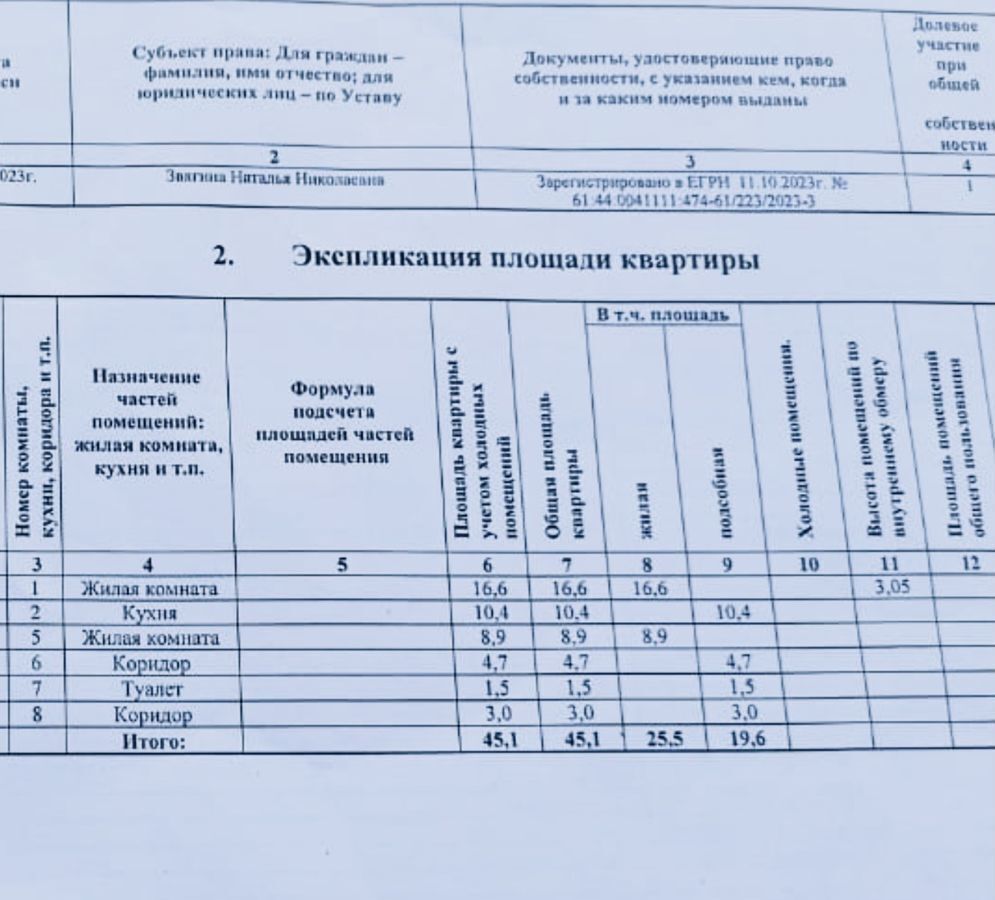 квартира г Ростов-на-Дону р-н Кировский Богатяновка ул Гоголевская 18 фото 39