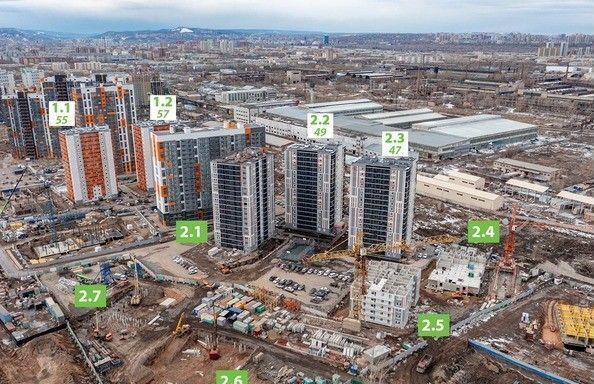 квартира г Красноярск р-н Кировский ул Кутузова 7 МИЧУРИНО жилой квартал д. 2 фото 6