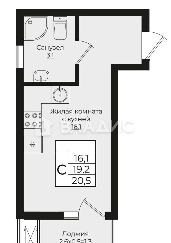 квартира г Краснодар р-н Прикубанский фото 6