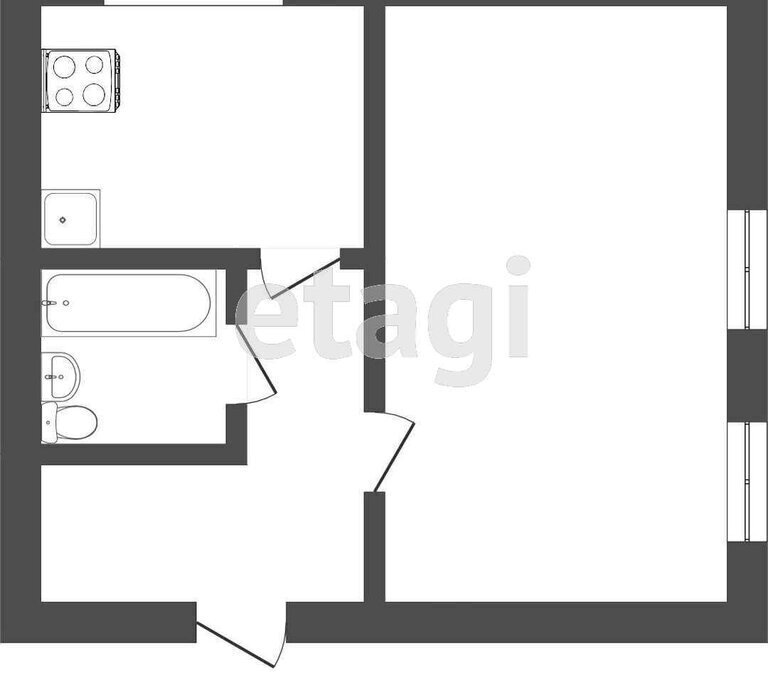 квартира г Омск пр-кт Мира 30в Советский АО фото 11