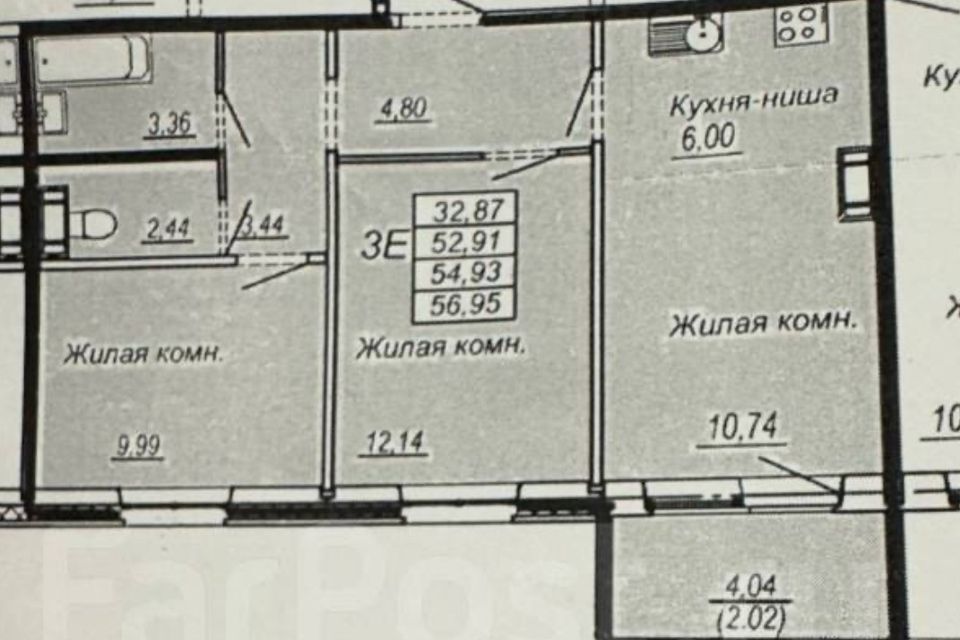 квартира г Хабаровск р-н Железнодорожный ул Музыкина 4 городской округ Хабаровск фото 2