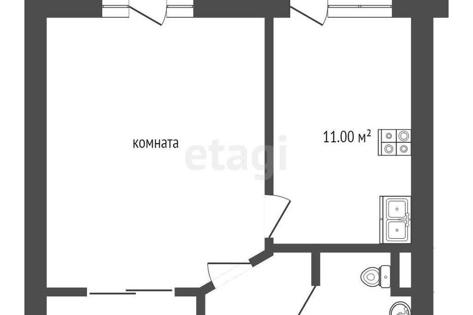 квартира г Краснодар р-н Прикубанский ул Куликова Поля 6 муниципальное образование Краснодар фото 8