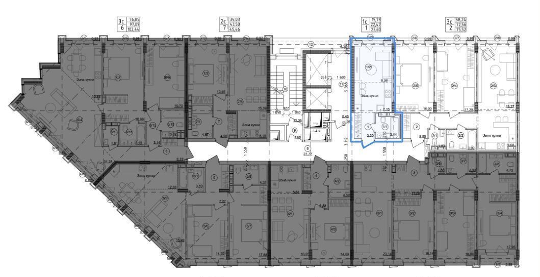 квартира г Новосибирск р-н Центральный Октябрьская ЖК «Unity Center» фото 4