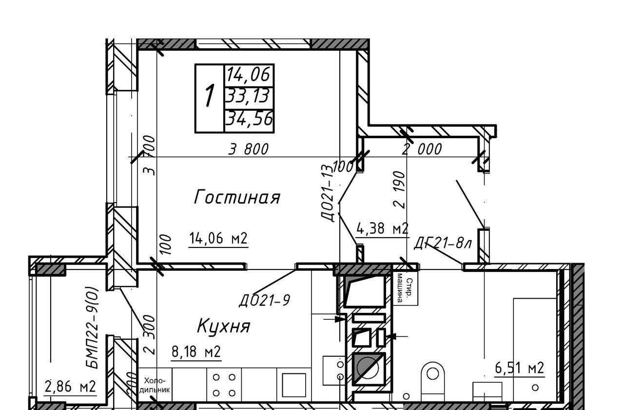 квартира г Калуга р-н Московский ул Азаровская 40 ЖК «МАРС» корп. 4 фото 1