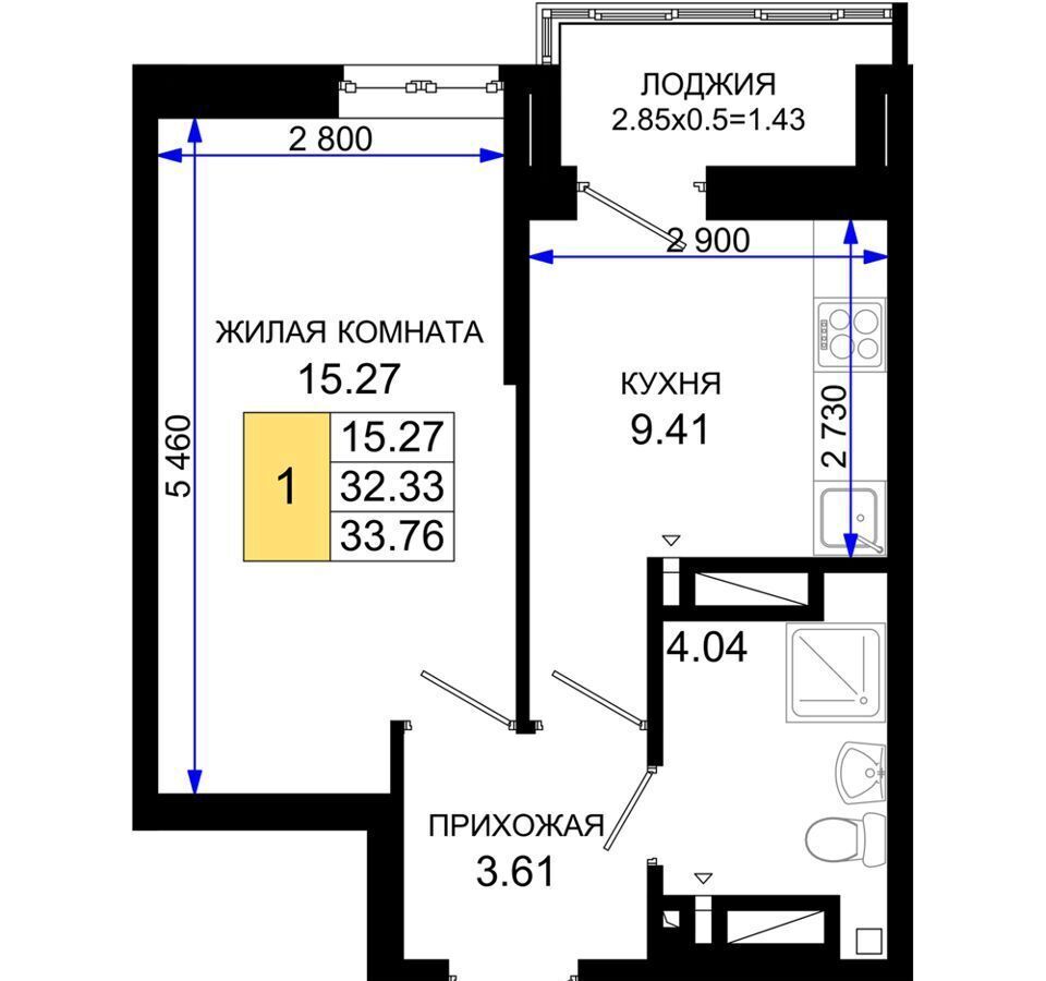 квартира г Ростов-на-Дону р-н Октябрьский пер Элеваторный ЖК «Октябрь Парк» поз. 1. 2 фото 2