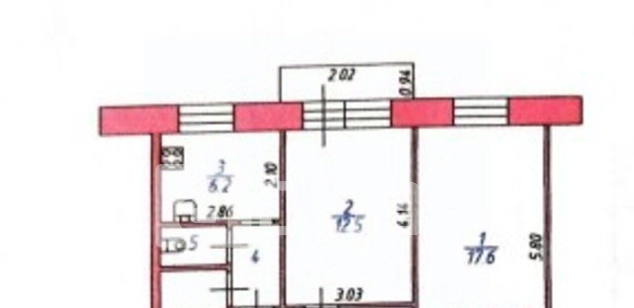 квартира г Иваново р-н Октябрьский Микрорайон 14-е п/о, 6 фото 12