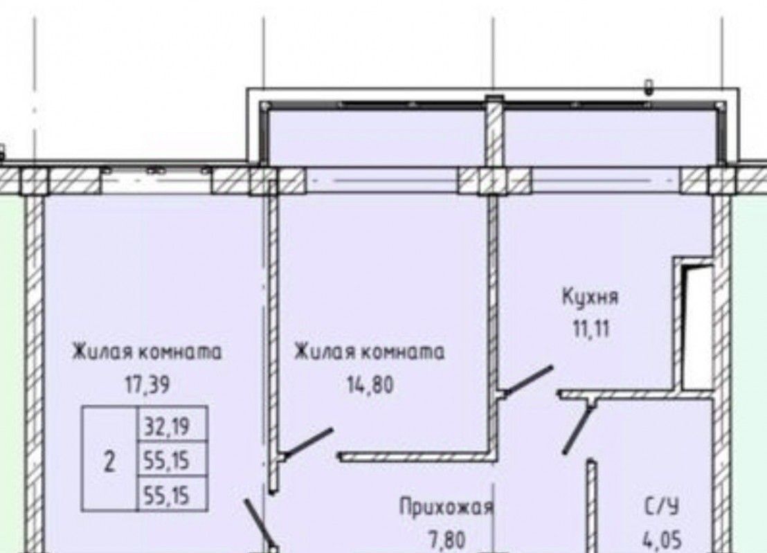 квартира г Нальчик ул Солнечная 8к/2 фото 2