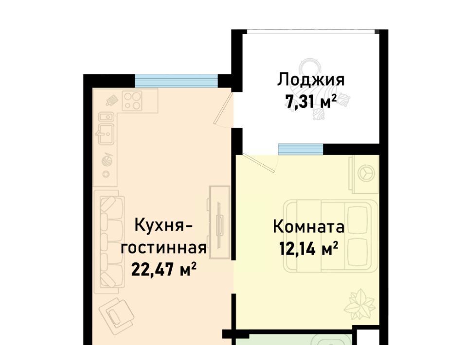 квартира р-н Черноморский пгт Черноморское ул Евпаторийская Черноморское сельское поселение фото 1