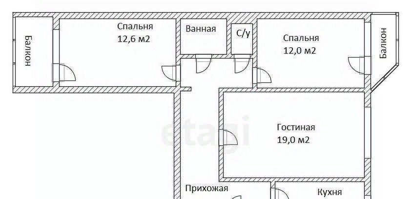 квартира г Норильск ул Комсомольская 25 фото 15