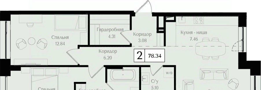 квартира г Москва метро Преображенская площадь ЖК «Преображенская площадь» площадь фото 1