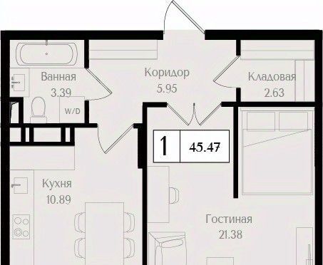 квартира г Москва метро Преображенская площадь ЖК «Преображенская площадь» площадь фото 1