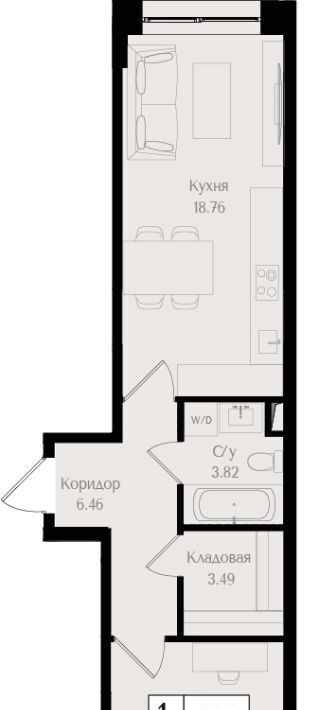 квартира г Москва метро Преображенская площадь ЖК «Преображенская площадь» площадь фото 1