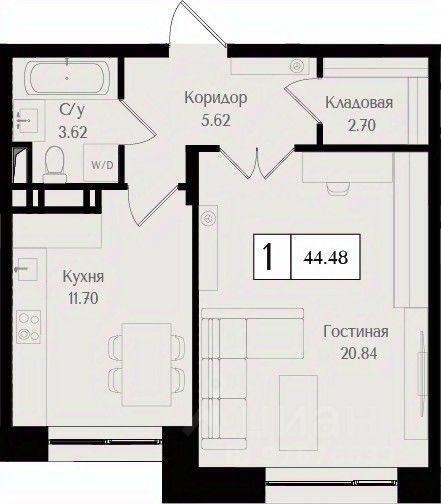 квартира г Москва ул 1-я Бухвостова Московская область фото 1