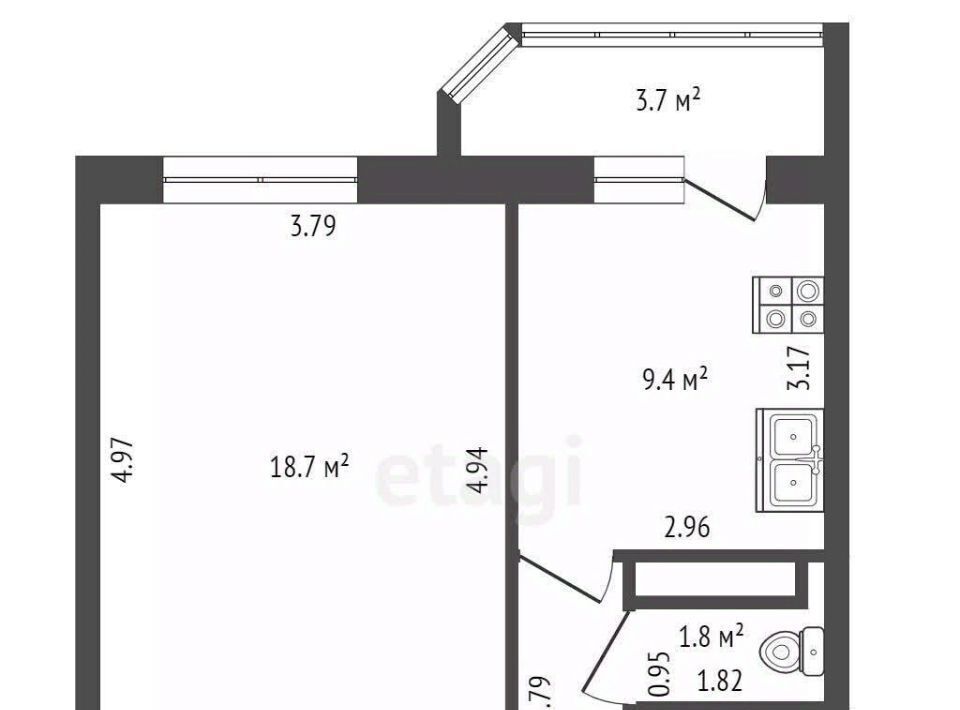 квартира г Санкт-Петербург метро Удельная ул Репищева 10к/1 округ Юнтолово фото 35