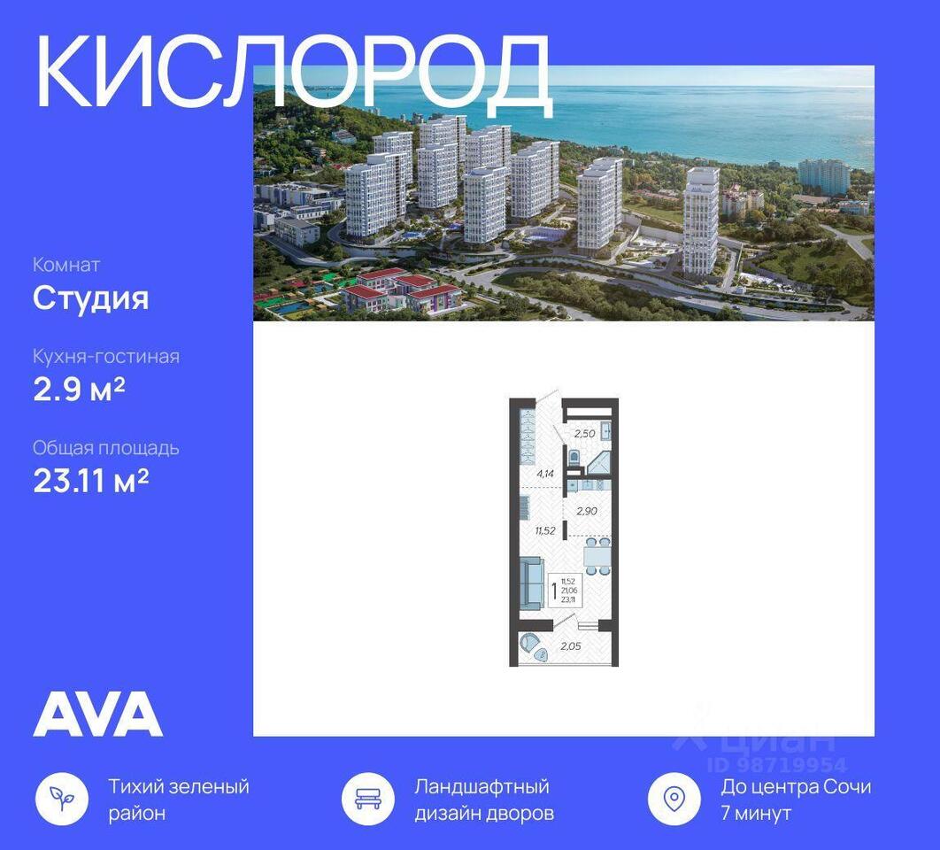 квартира г Сочи Ясногорская улица фото 1