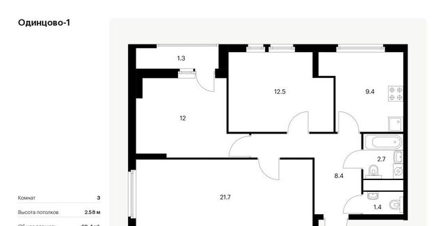 квартира ул Рябиновая 5к/1 Одинцово фото