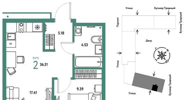 р-н Калининский ул Андрея Кореневского 1к/2 фото