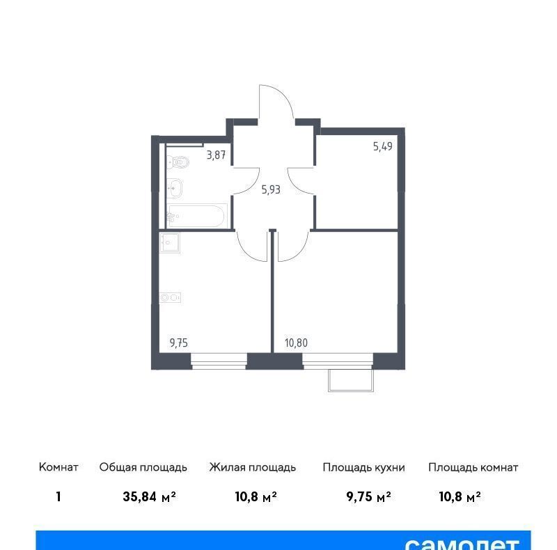 квартира г Москва Молжаниновский ЖК Молжаниново к 3 фото 1