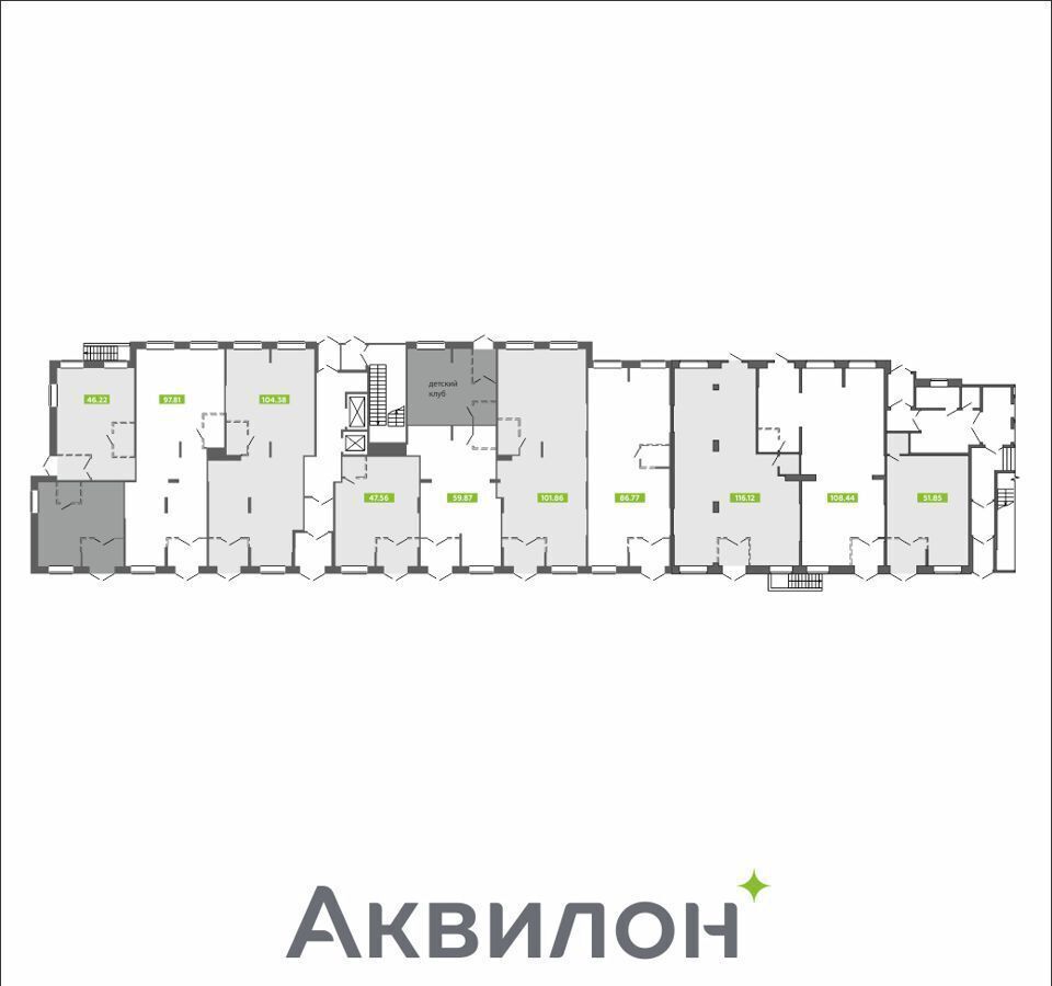 квартира г Архангельск р-н Октябрьский округ Октябрьский ул Гагарина ЖК «AKVILONTIME» жилой дом фото 5