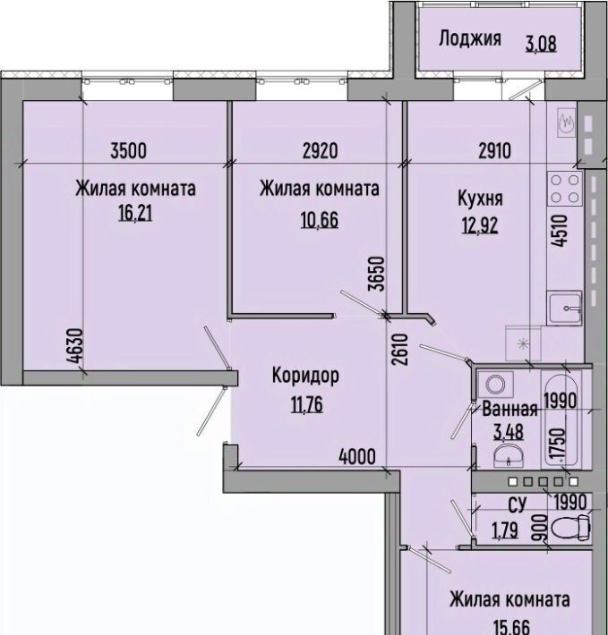 квартира г Волгоград р-н Советский жилой район Долина-2 жилрайон фото 1