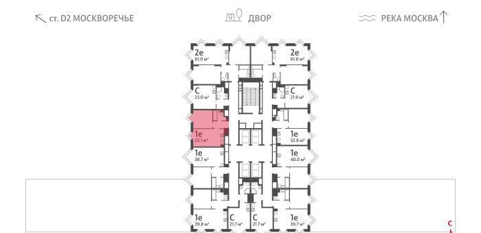 квартира г Москва метро Борисово ул Борисовские Пруды 1 ЖК «WAVE» муниципальный округ Москворечье-Сабурово фото 2