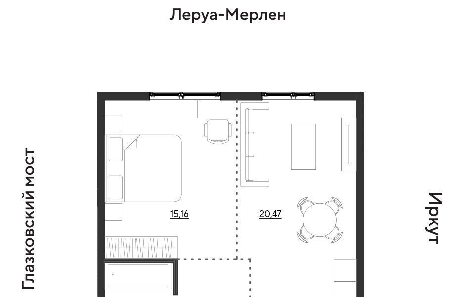 квартира г Иркутск р-н Свердловский ул Набережная Иркута Затон кв-л фото 1