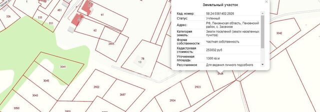 земля р-н Пензенский с Засечное Засечный сельсовет фото