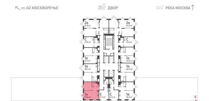 квартира г Москва метро Борисово ул Борисовские Пруды 1 ЖК «WAVE» муниципальный округ Москворечье-Сабурово фото 2