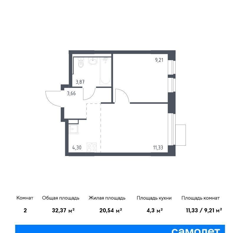 квартира г Москва Молжаниновский ЖК Молжаниново к 3 фото 1