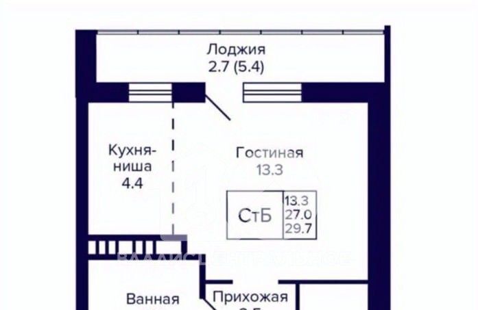 квартира г Новосибирск Золотая Нива ул Коминтерна 1с фото 7