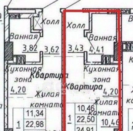 квартира г Ростов-на-Дону р-н Ленинский ул Береговая 6 ЖК «Белый Ангел» фото 2