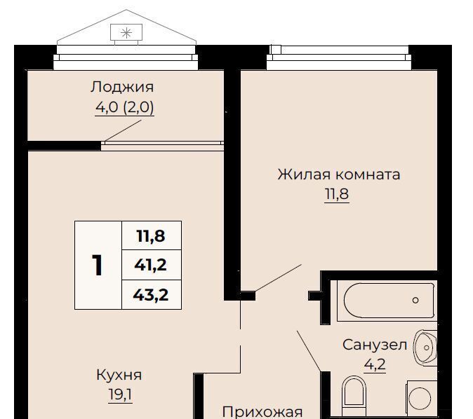 квартира г Екатеринбург р-н Железнодорожный Динамо ЖК «Ольховский парк» фото 1