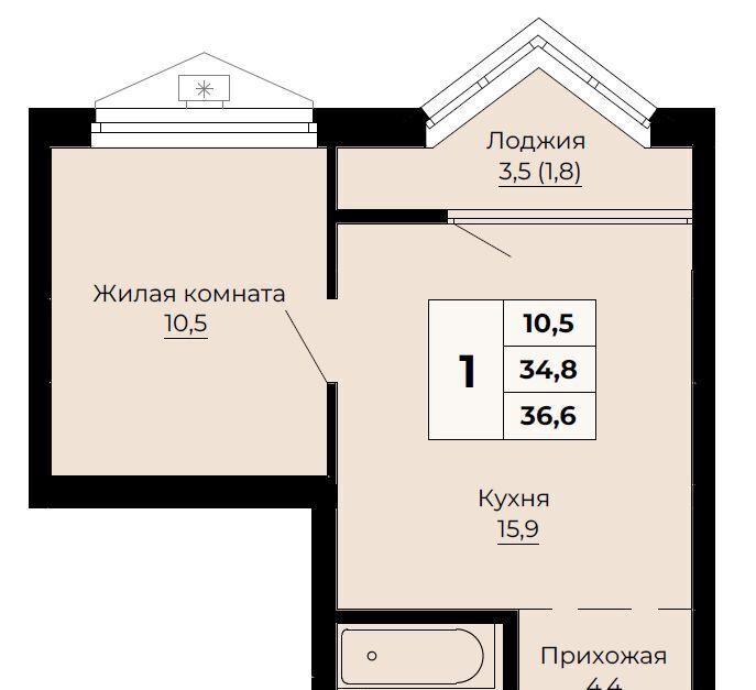 квартира г Екатеринбург р-н Железнодорожный Динамо ЖК «Ольховский парк» фото 1