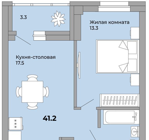 квартира г Екатеринбург р-н Орджоникидзевский Уралмаш ул Орловская фото 2