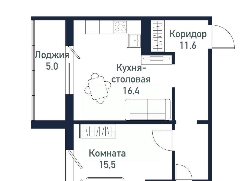 квартира р-н Сосновский п Западный р-н мкр Притяжение Кременкульское с/пос, 7-й кв-л фото 1